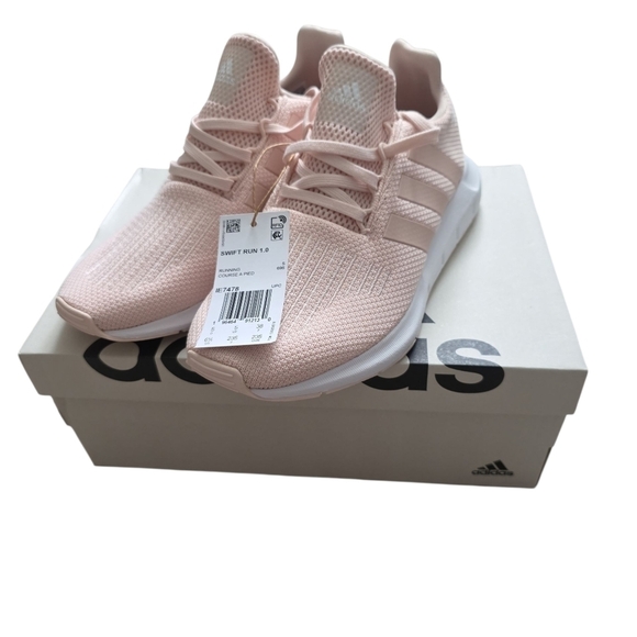 Women's Pink SneakersAdidas Swift Run 1.0 Pink Sneakers - Picture 2 of 5